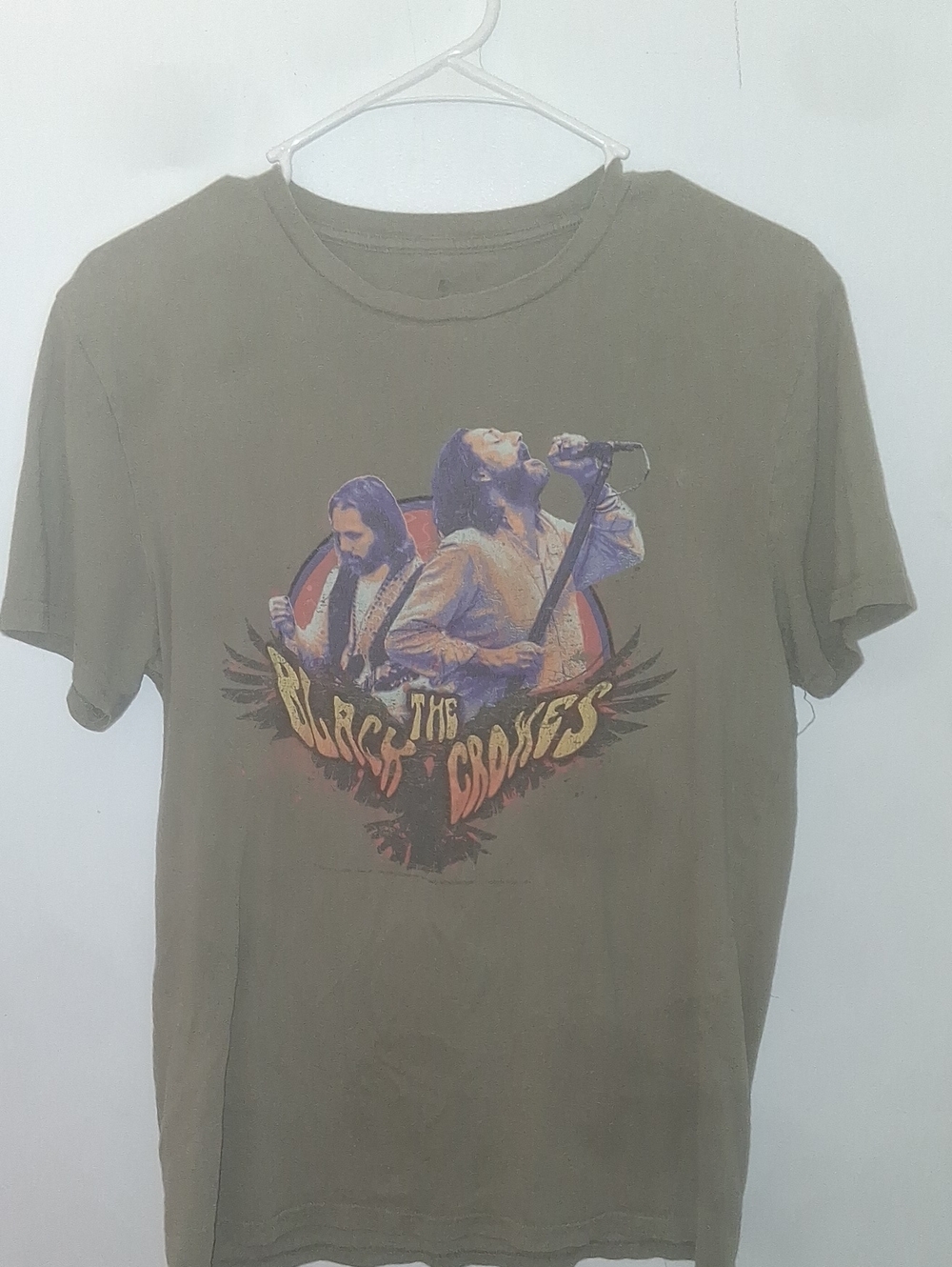 Wrangler Olive Green Short Sleeve Band Tee with Graphic